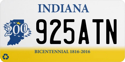 IN license plate 925ATN