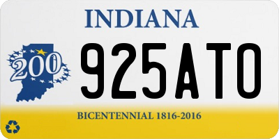 IN license plate 925ATO