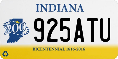 IN license plate 925ATU