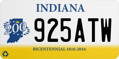 IN license plate 925ATW