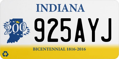 IN license plate 925AYJ