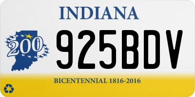 IN license plate 925BDV