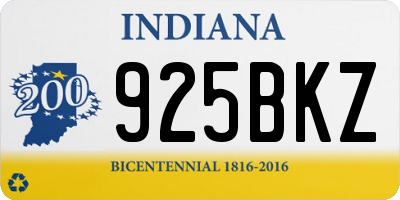 IN license plate 925BKZ