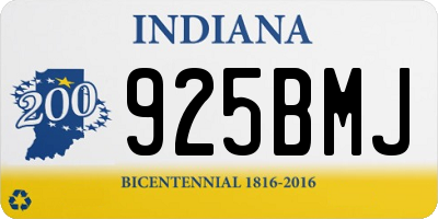 IN license plate 925BMJ