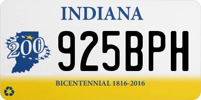 IN license plate 925BPH