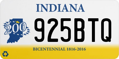 IN license plate 925BTQ