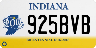 IN license plate 925BVB