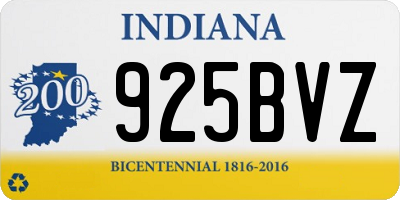 IN license plate 925BVZ