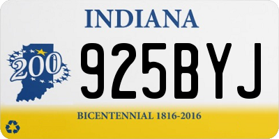 IN license plate 925BYJ