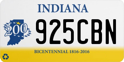 IN license plate 925CBN