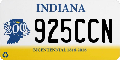 IN license plate 925CCN
