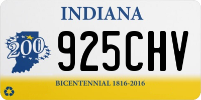 IN license plate 925CHV