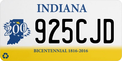 IN license plate 925CJD