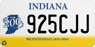 IN license plate 925CJJ