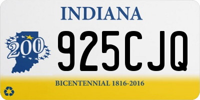 IN license plate 925CJQ