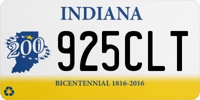 IN license plate 925CLT
