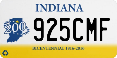 IN license plate 925CMF