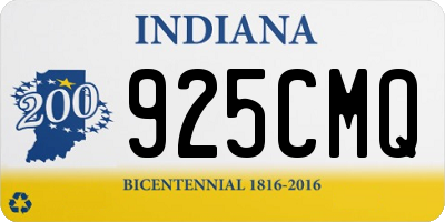 IN license plate 925CMQ