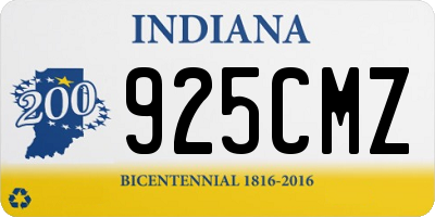 IN license plate 925CMZ