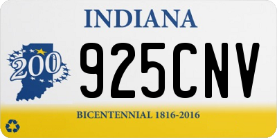 IN license plate 925CNV