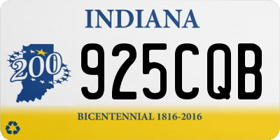 IN license plate 925CQB
