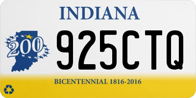 IN license plate 925CTQ