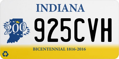 IN license plate 925CVH