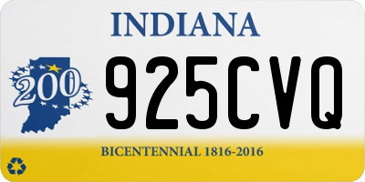 IN license plate 925CVQ