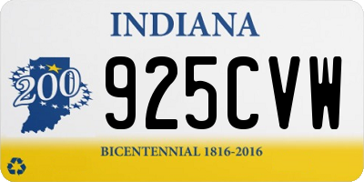 IN license plate 925CVW