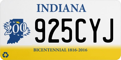 IN license plate 925CYJ
