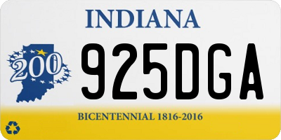 IN license plate 925DGA