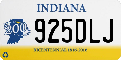 IN license plate 925DLJ