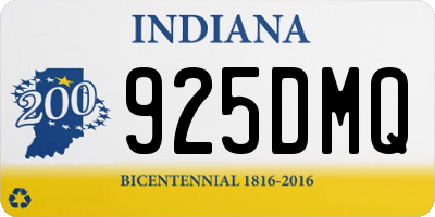 IN license plate 925DMQ