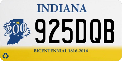 IN license plate 925DQB