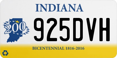 IN license plate 925DVH