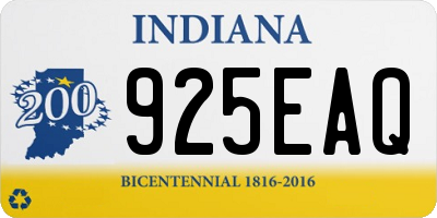 IN license plate 925EAQ