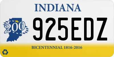 IN license plate 925EDZ