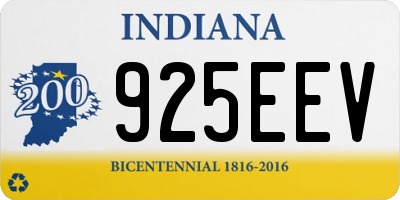 IN license plate 925EEV