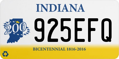 IN license plate 925EFQ