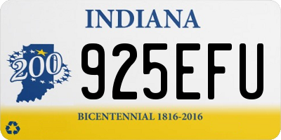 IN license plate 925EFU
