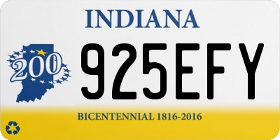 IN license plate 925EFY
