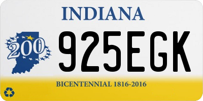 IN license plate 925EGK