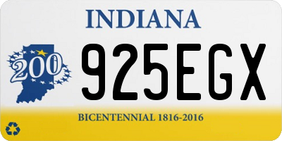 IN license plate 925EGX