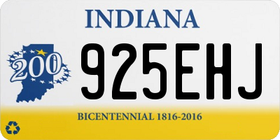 IN license plate 925EHJ