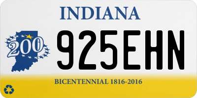 IN license plate 925EHN