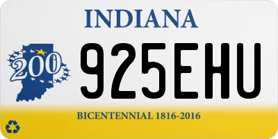 IN license plate 925EHU