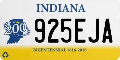 IN license plate 925EJA