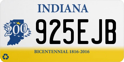 IN license plate 925EJB