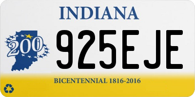 IN license plate 925EJE