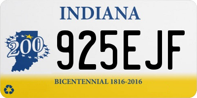 IN license plate 925EJF